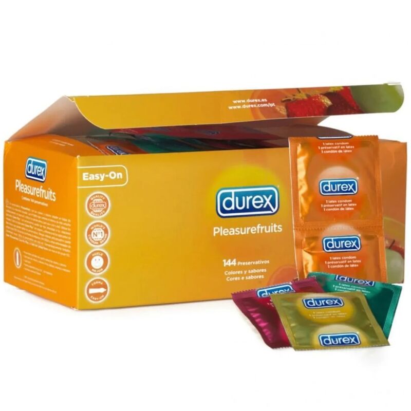 Preservativos Durex Pleasure Fruits sabores de fruta