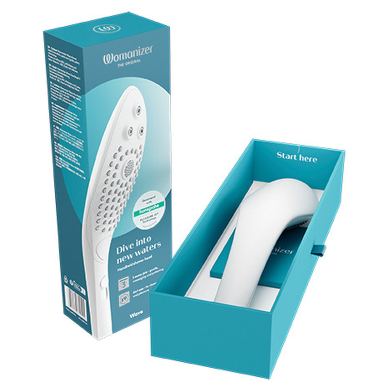 WOMANIZER - WAVE CABEZAL DE DUCHA ESTIMULADOR DE CLITORÍS BLANCO