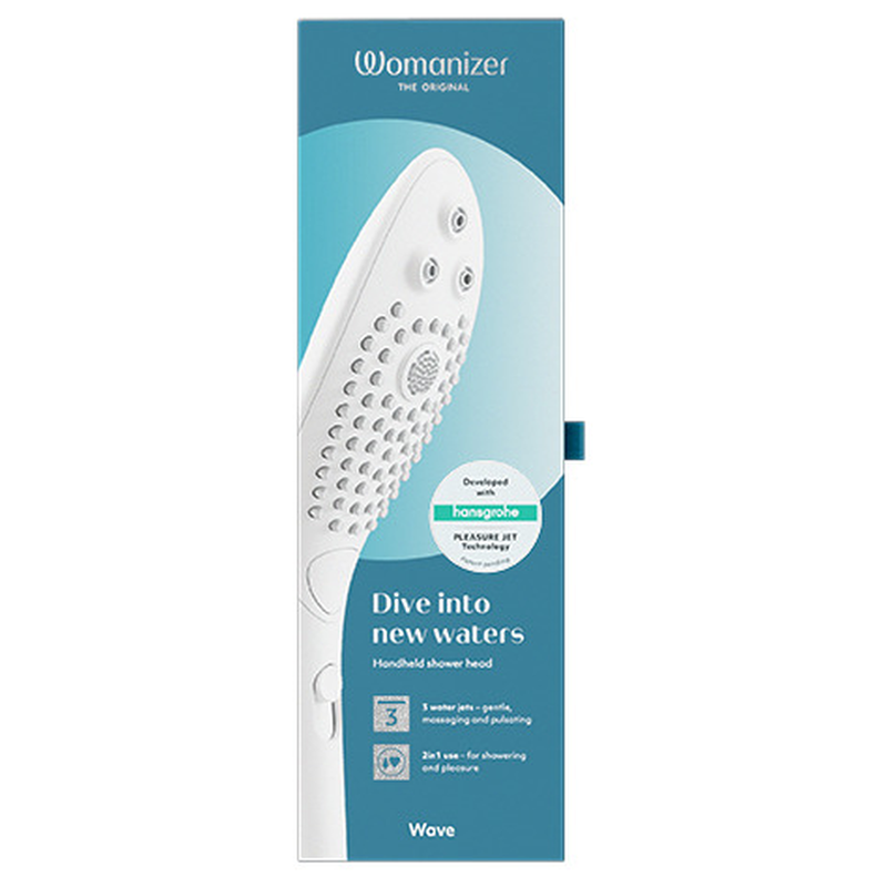 WOMANIZER - WAVE CABEZAL DE DUCHA ESTIMULADOR DE CLITORÍS BLANCO
