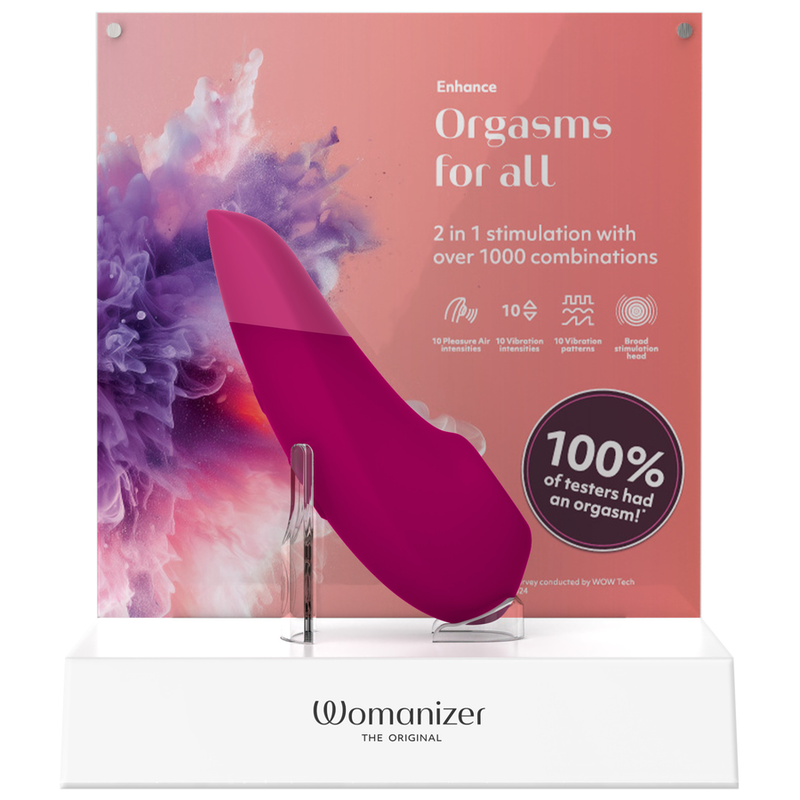 WOMANIZER - ENHANCE ESTIMULADOR DE CLITORÍS ROSA VIBRANTE
