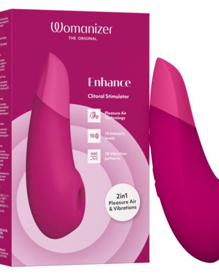 Estimulador de clítoris WOMANIZER Enhance com tecnologia Pleasure Air e vibrações