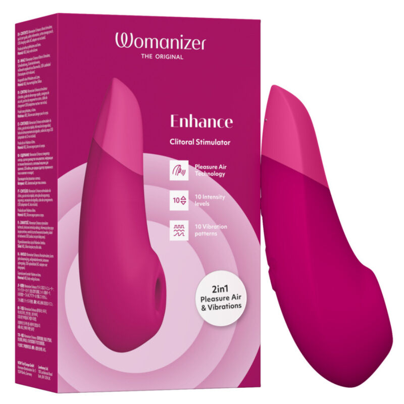 Estimulador de clítoris WOMANIZER Enhance com tecnologia Pleasure Air e vibrações