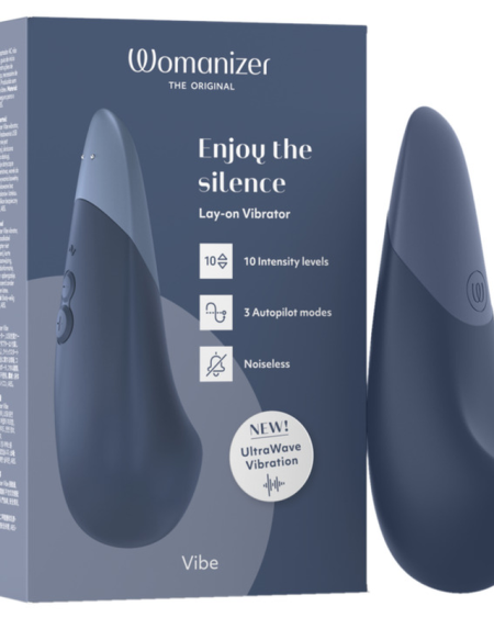 Vibrador lay-on silencioso WOMANIZER Vibe com tecnologia UltraWave
