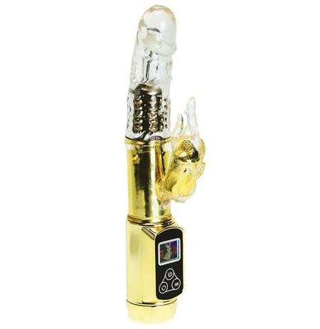Vibrador rotativo Rabbit Siberia Passion Gold da BAILE