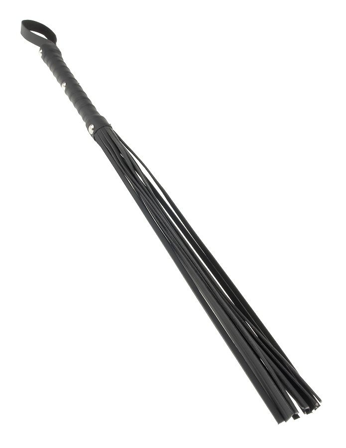 Látigo Azotador de Pele Preto da Fetish Fantasy