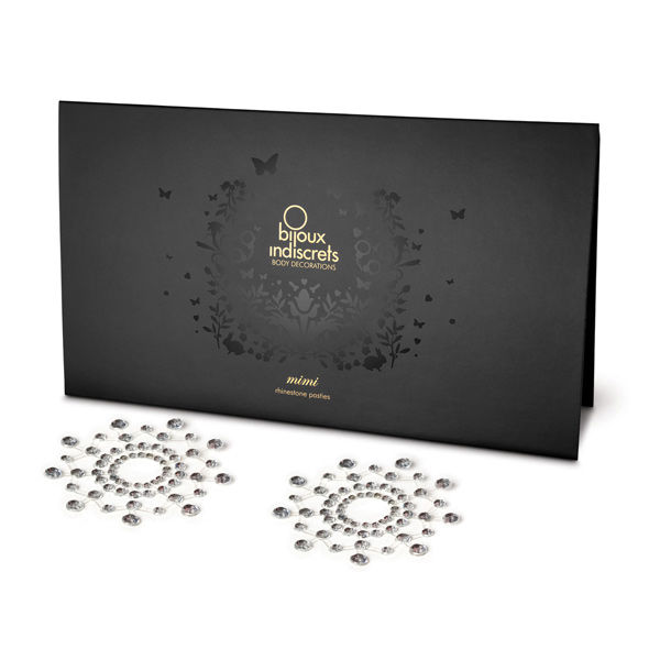 Cobrepezones Brilhantes MIMI PLATA da Bijoux Indiscrets