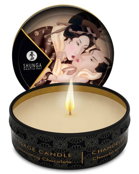 Vela de massagem chocolate SHUNGA - Mini Caress 30 ml