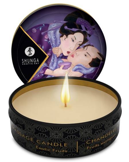 Vela de massagem SHUNGA Mini Caress com aroma a frutas exóticas