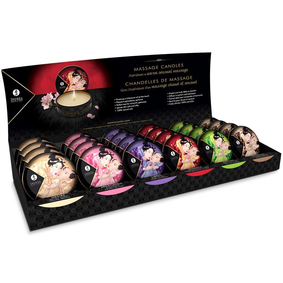 Conjunto de velas de massagem Shunga