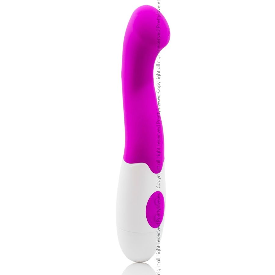 vibrador elegante Charles em lila e branco