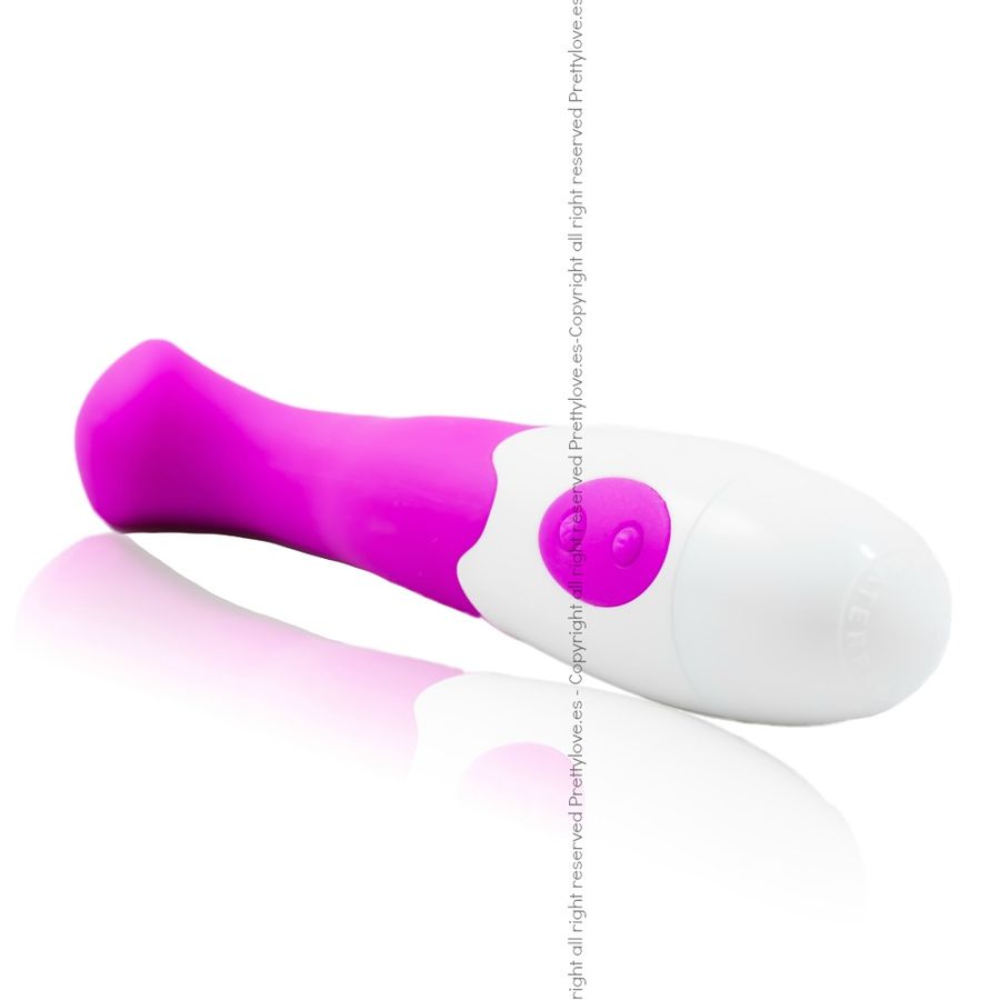 vibrador elegante Charles em lila e branco