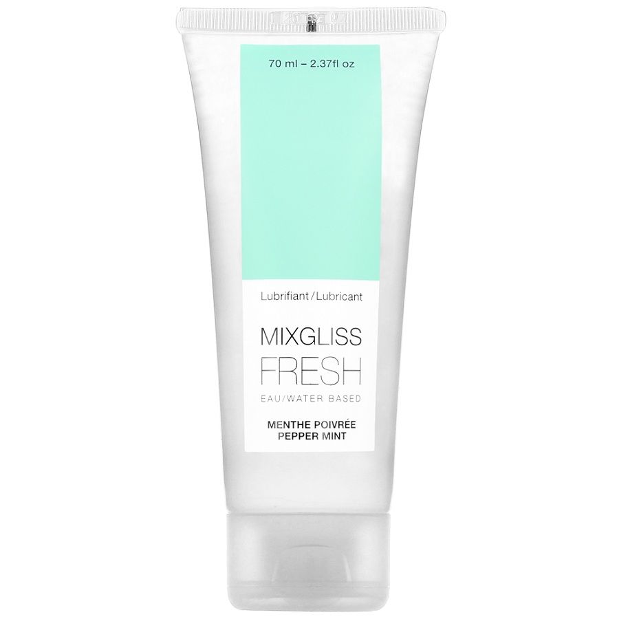 MIXGLISS Lubricante de Base Água Efeito Frio Sabor a Menta 70 ml