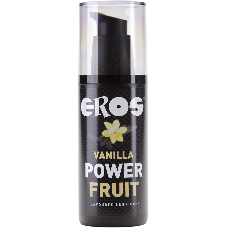Lubrificante Power Fruit EROS POWER LINE, embalagem de 125 ml com doseador