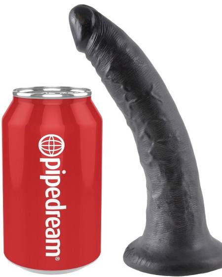 Dildo King Cock negro 17.8 cm