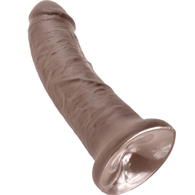 Dildo KING COCK - 8 PENE MARRÓN 20.3 CM