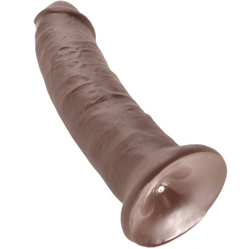 Dildo KING COCK 9" Marrón