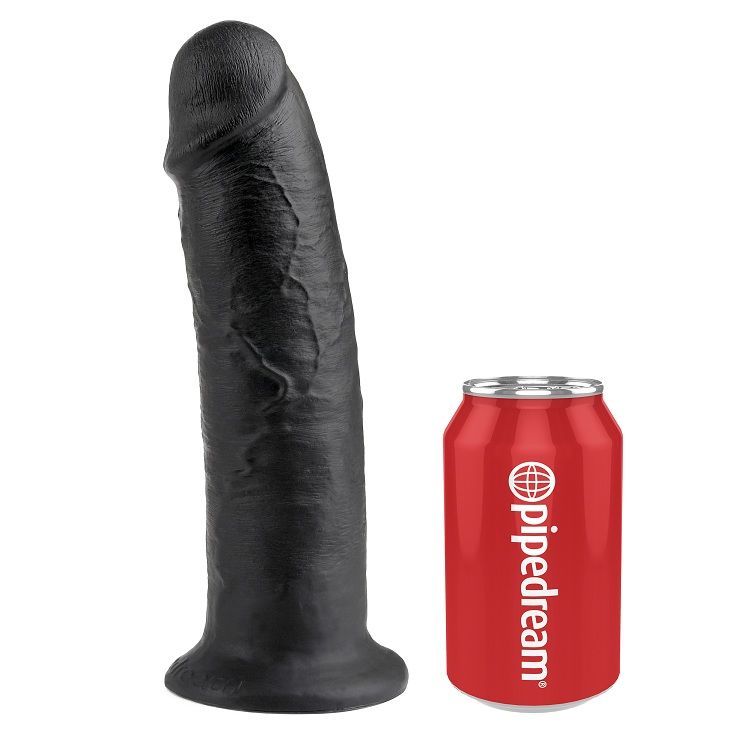Dildo KING COCK - PENE NEGRO 25 CM