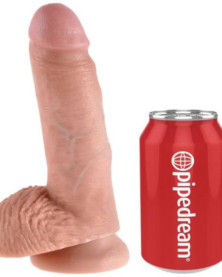 KING COCK - 7 PENE REALÍSTICO NATURAL 17.8 CM