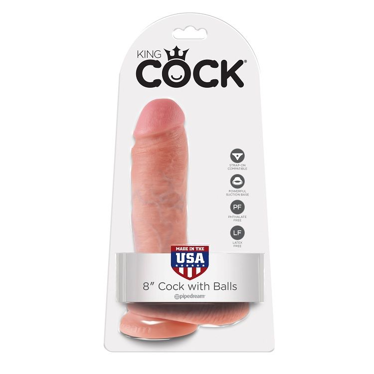KING COCK 8 PENE REALÍSTICO NATURAL