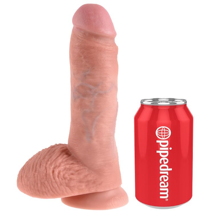 KING COCK 8 PENE REALÍSTICO NATURAL