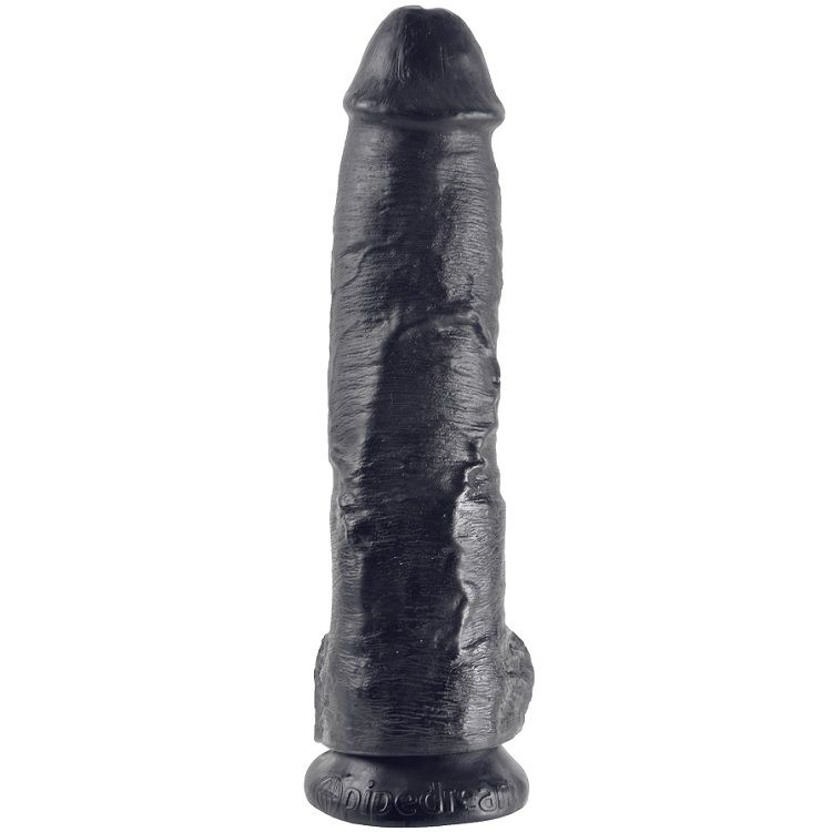 KING COCK PENE REALISTICO NEGRO 25.4 CM