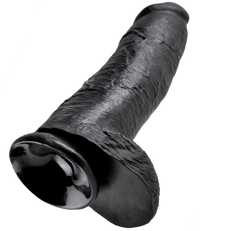 KING COCK - Dildo Realista Negro 30.48 cm
