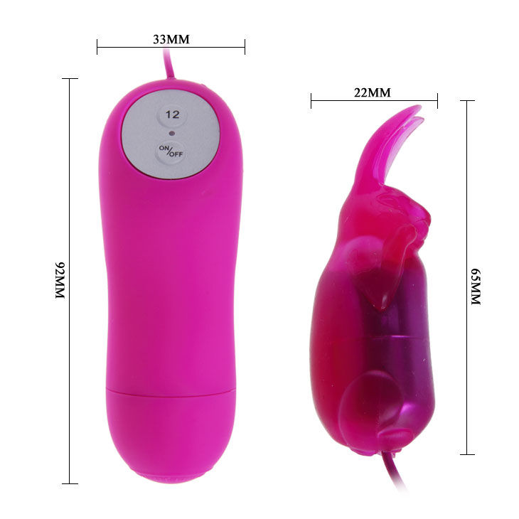 Conejito vibrador com controle remoto e 12 velocidades