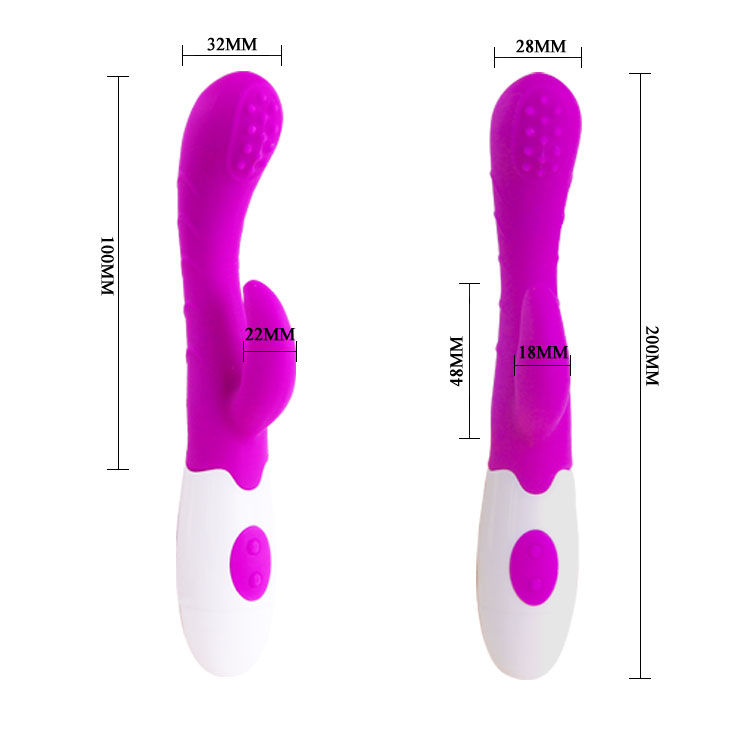 Vibrador Pretty Love Flirtation Arthur em lila e branco