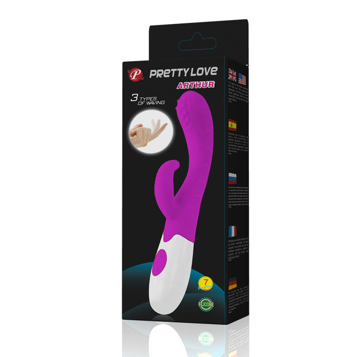 Vibrador Pretty Love Flirtation Arthur em lila e branco