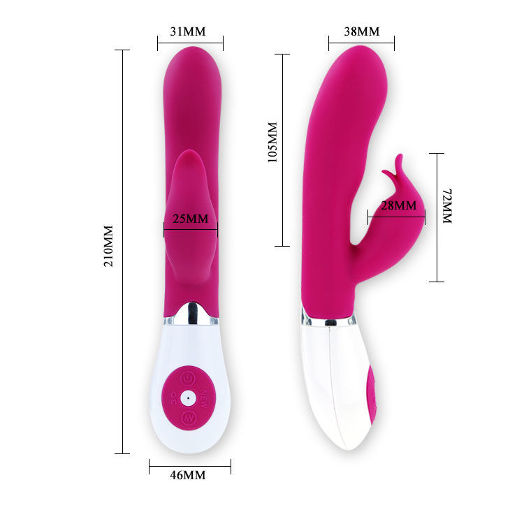 Vibrador Pretty Love Flirtation em cores lila e branco