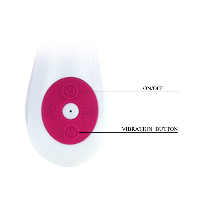 Vibrador Pretty Love Flirtation em cores lila e branco