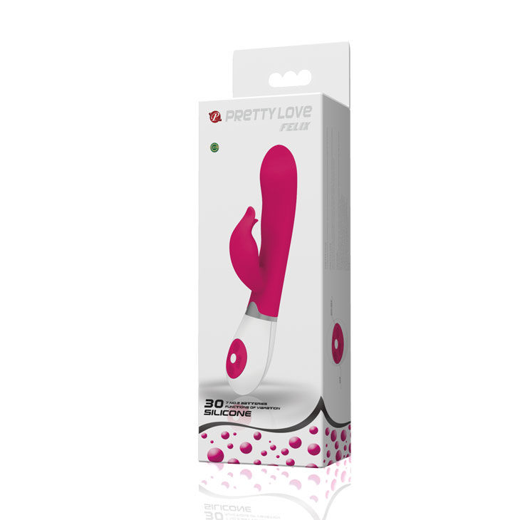 Vibrador Pretty Love Flirtation em cores lila e branco