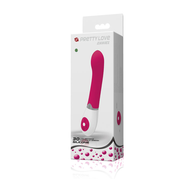 Vibrador Daniel Pretty Love em lilás e branco