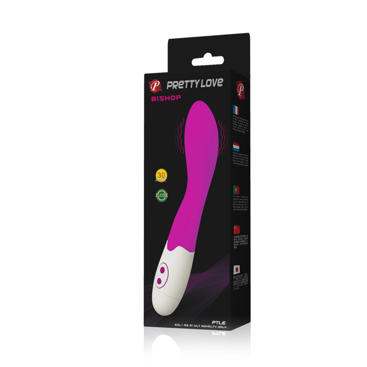 Vibrador Pretty Love Bishop em lila e branco
