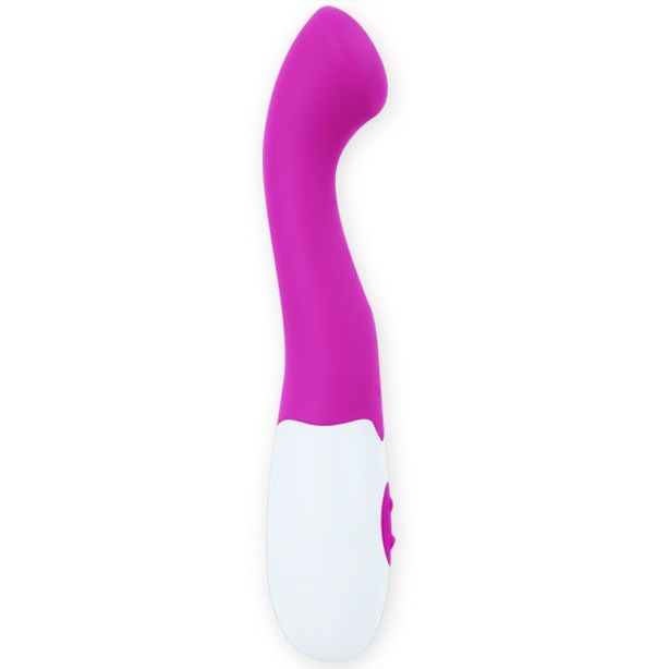 vibrador elegante Charles em lila e branco