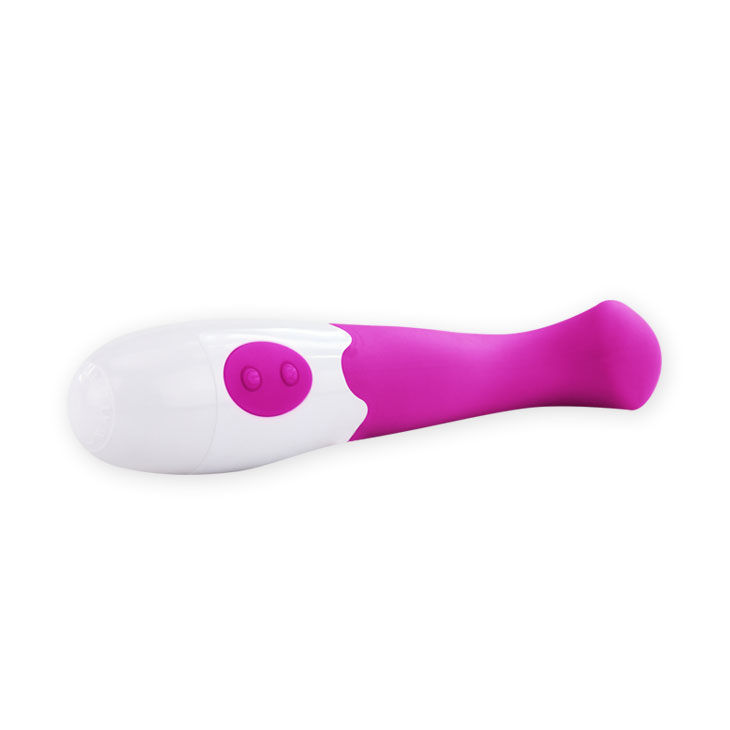 vibrador elegante Charles em lila e branco