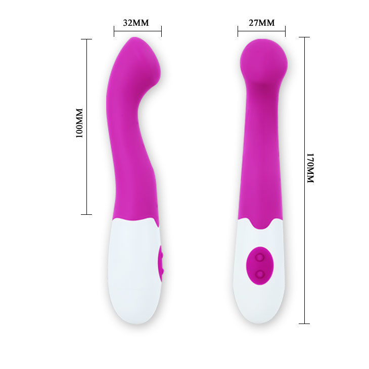 vibrador elegante Charles em lila e branco