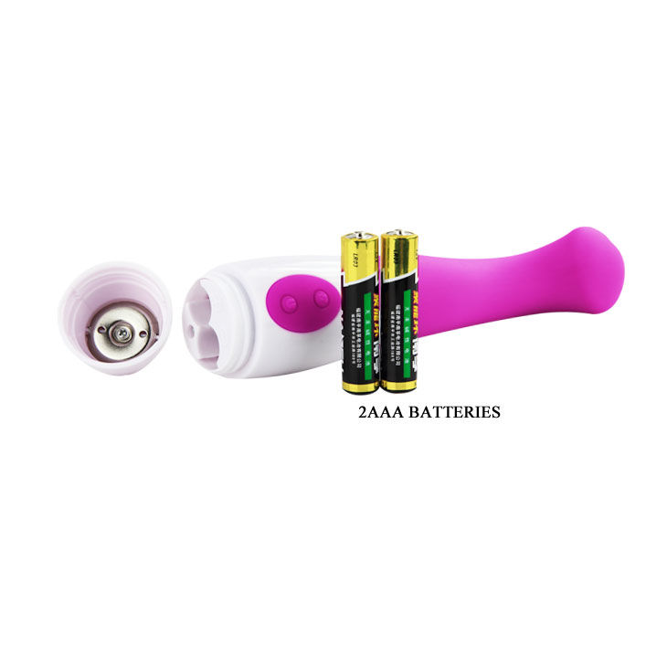 vibrador elegante Charles em lila e branco