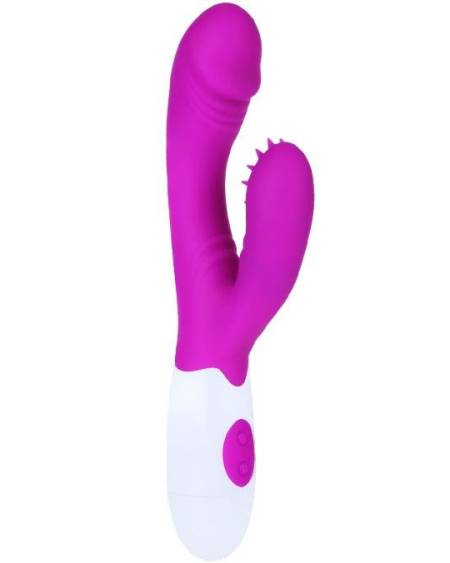 Vibrador Estimulador Andre da Pretty Love em rosa e branco