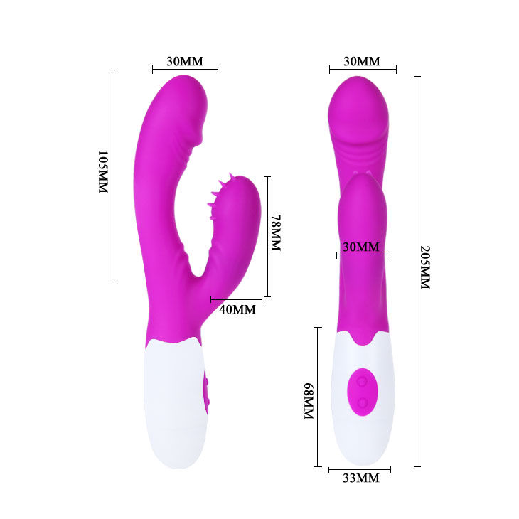 Vibrador Estimulador Andre em lila e branco