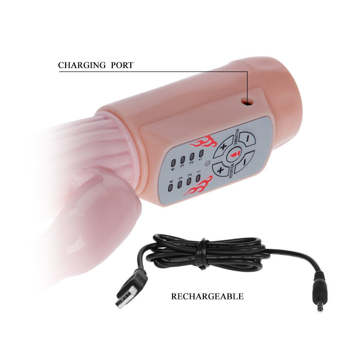 Vibrador rotativo BAILE FIRE BUNNY