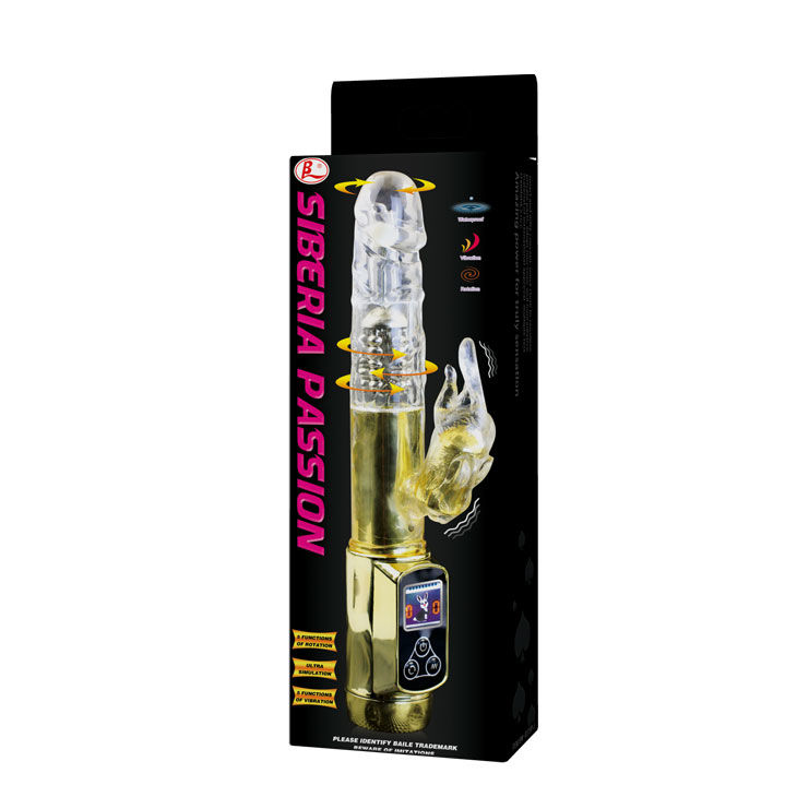 Vibrador rotativo BAILE Rabbit Siberia Passion Gold