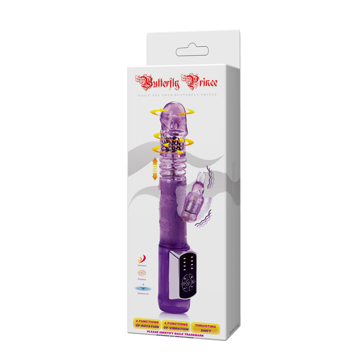 Vibrador rotador BAILE Rabbit Butterfly Prince