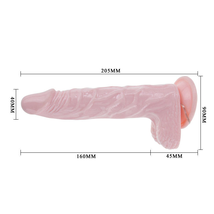 Dildo realista BAILE - Super Vibro Dong V com ventosa e controle remoto.