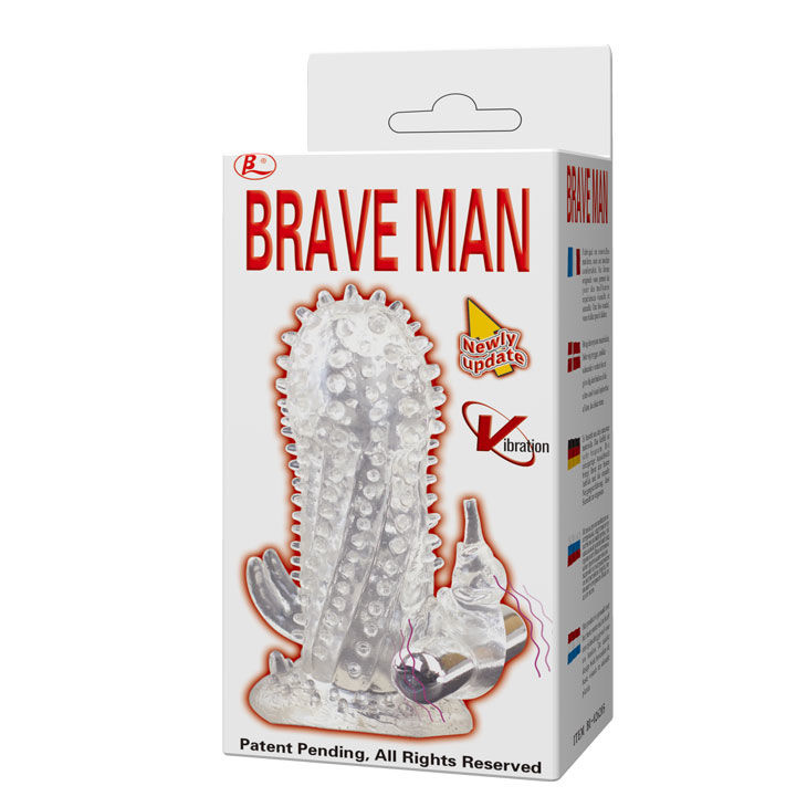 Funda vibradora BAILE Brave Man para aumento de prazer