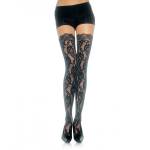 Médias de encaje floral LEG AVENUE