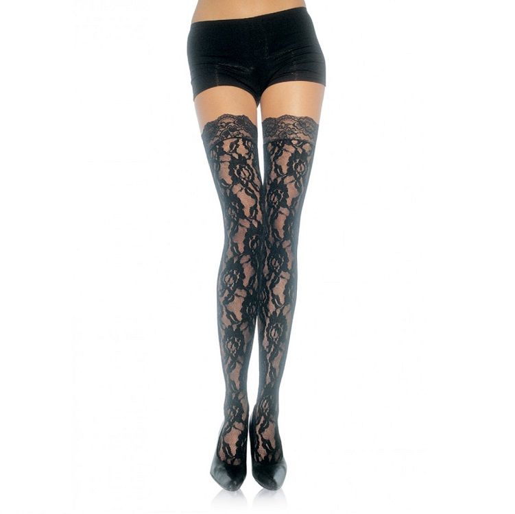 Médias de encaje floral LEG AVENUE