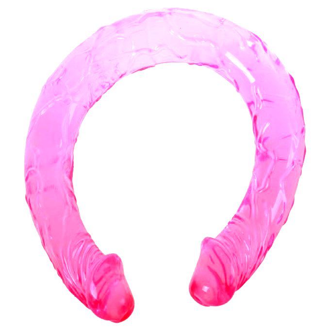 Dildo duplo BAILE - DOUBLE DONG ROSA 44.5 CM