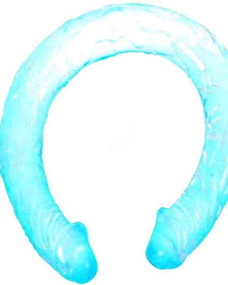 Dildo Duplo BAILE - DOUBLE DONG AZUL 44.5 CM
