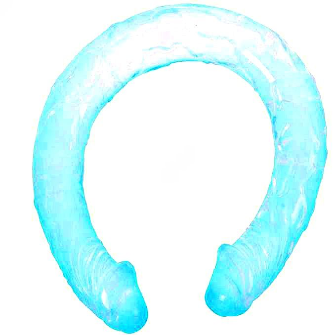Dildo Duplo BAILE - DOUBLE DONG AZUL 44.5 CM